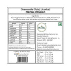 Label of Chamomile tulsi with Deshla branding
